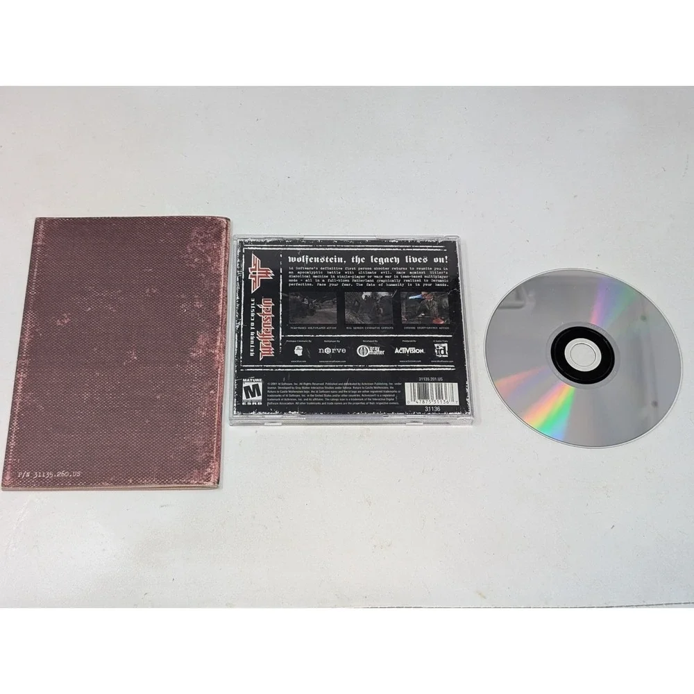 Return to Castle Wolfenstein PC Game Computer Windows‎ 2001 Including Manual VTG
